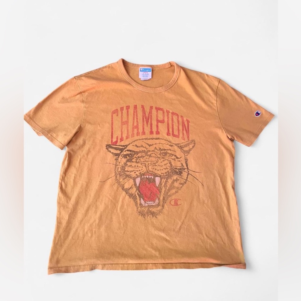 Champion Tiger Graphic Tee in Orange